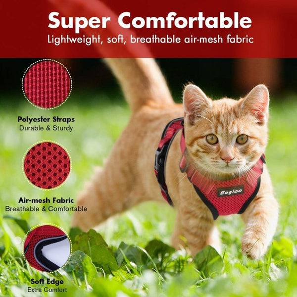 Cat Seat Belt Adapter Adjustable Reflective