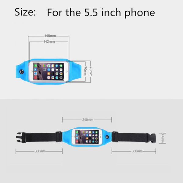 Running Waist Bag Waterproof  Phone