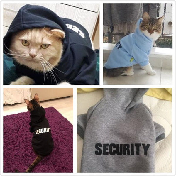 Cat Jacket Security Costume Dogs
