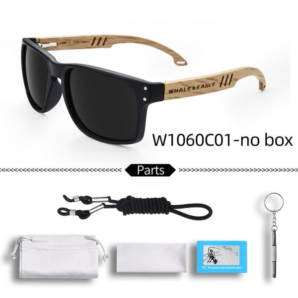 Wooden Zebra s Women Beech Blue Green Lens