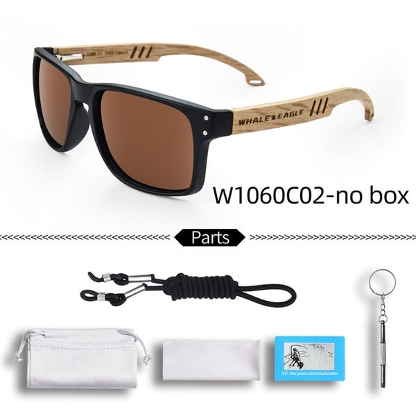 Wooden Zebra s Women Beech Blue Green Lens