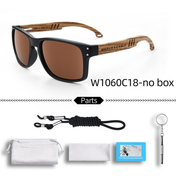 Wooden Zebra s Women Beech Blue Green Lens