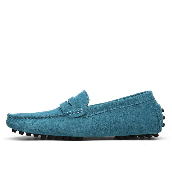 Men Loafers Soft Moccasins Autumn Winter Genuine Leather