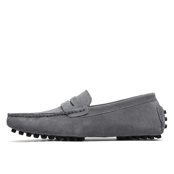 Men Loafers Soft Moccasins Autumn Winter Genuine Leather
