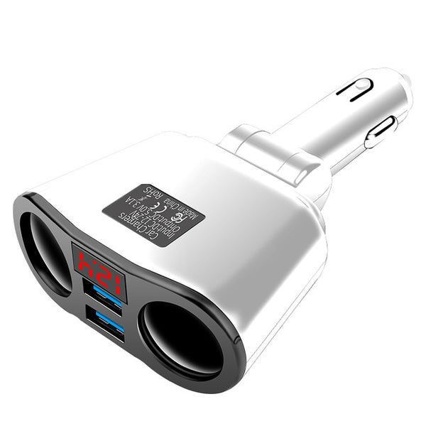 VIKEFON USB Car Charger 3.1A Car Cigarette Lighter Socket Splitter Plug LED Car-Charger Adapter 90W