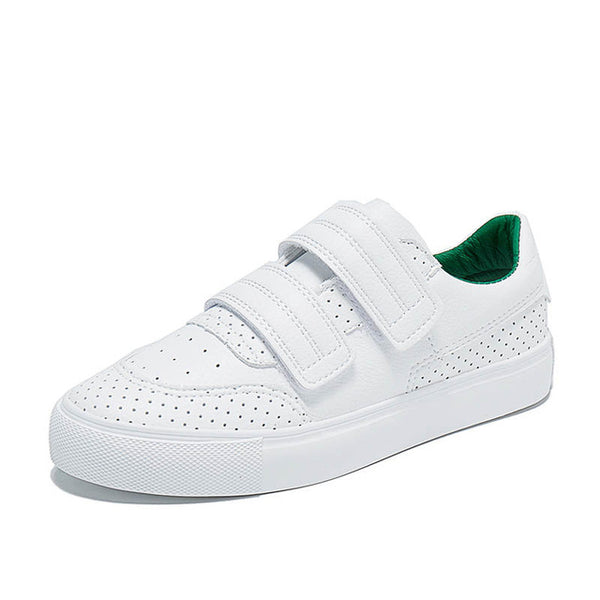 HOT Women  Fashion Breathble Vulcanized Shoes Women Lace up Casual Shoes White