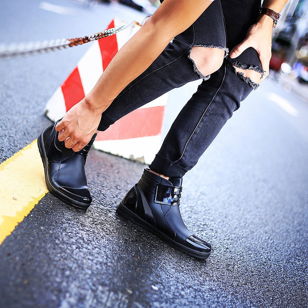 Short rain boots men's non-slip waterproof shoes rubber shoes fashion zapatos de hombre  men boots
