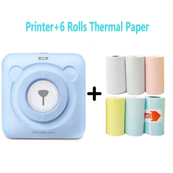 PeriPage Portable Thermal Bluetooth Printer Mini Photo Pictures Printer For Mobile Android iOS