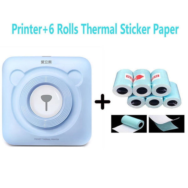 PeriPage Portable Thermal Bluetooth Printer Mini Photo Pictures Printer For Mobile Android iOS