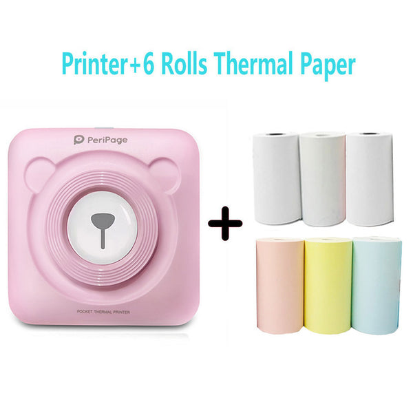 PeriPage Portable Thermal Bluetooth Printer Mini Photo Pictures Printer For Mobile Android iOS