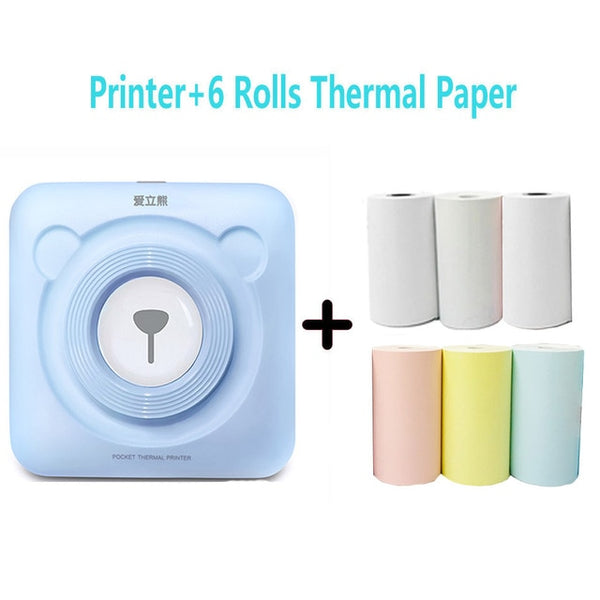 PeriPage Portable Thermal Bluetooth Printer Mini Photo Pictures Printer For Mobile Android iOS