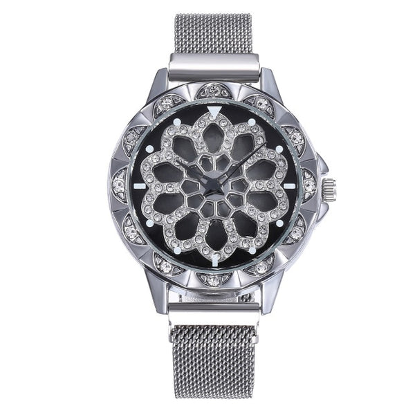 Luxury Rose Gold Watch Women Special Design 360 Degrees Rotation