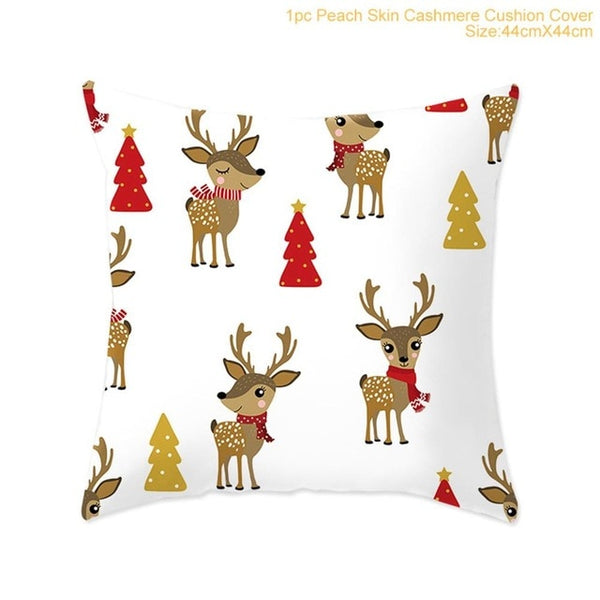 FENGRISE 45x45cm Cotton Linen Merry Christmas Cover