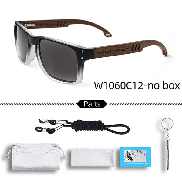 Wooden Zebra s Women Beech Blue Green Lens