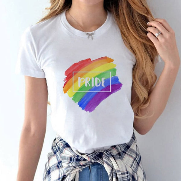 Love Wins Women & Men Rainbow Top T-Shirt Tee Kawaii