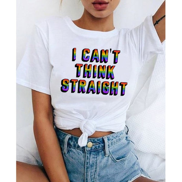 Love Wins Women & Men Rainbow Top T-Shirt Tee Kawaii