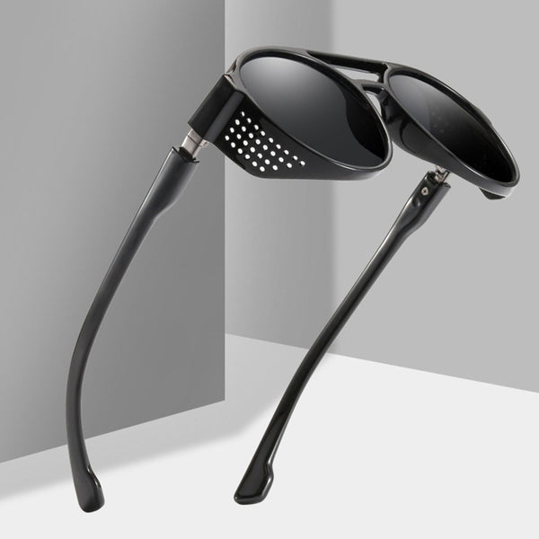 Punk Sunglasses Men Women Goggles Round Steampunk