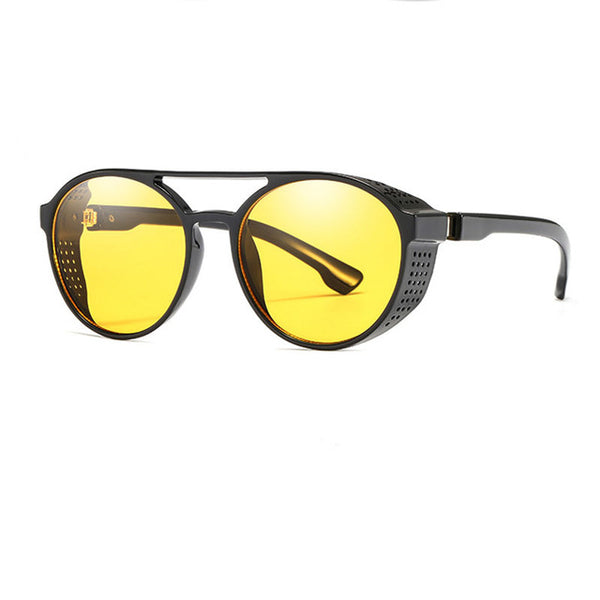 Punk Sunglasses Men Women Goggles Round Steampunk
