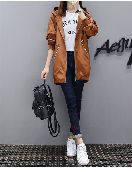 Fashion Long Trench Coats For Women  Spring Autumn Windbreaker Outerwear