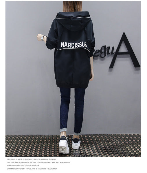 Fashion Long Trench Coats For Women  Spring Autumn Windbreaker Outerwear