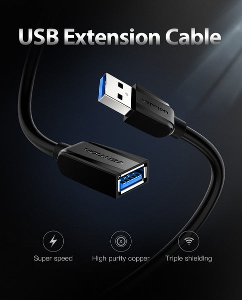 Vention USB2.0 3.0 Extension Cable Male to Female Extender Cable Fast Speed USB3.0 Cable Extended