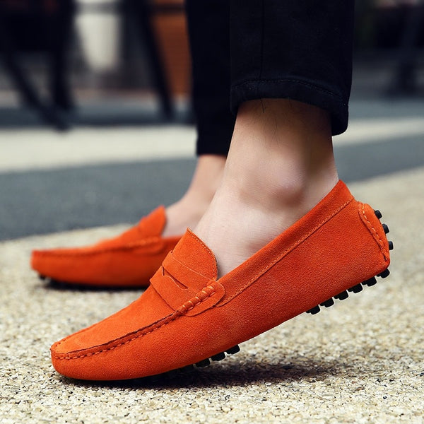 Men Casual Shoes Fashion  Leather Men Loafers Moccasins Slip On Men's