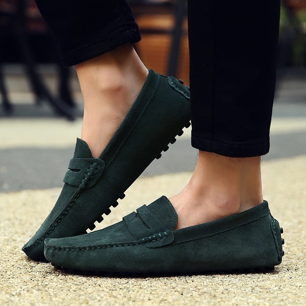 Men Casual Shoes Fashion  Leather Men Loafers Moccasins Slip On Men's
