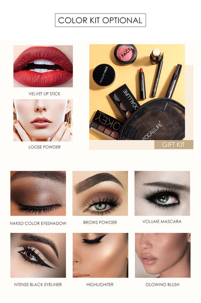 FOCALLURE 8 PCS Makup Tool Kit Must Have Cosmetics