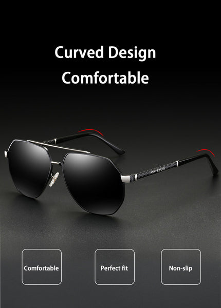 KATELUO Classic Mens Military Quality Sunglasses HD Polarized