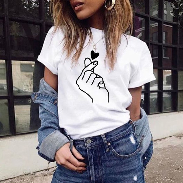 Fashion Women T Shirt Graphic Tee Cute Summer Tops Tee