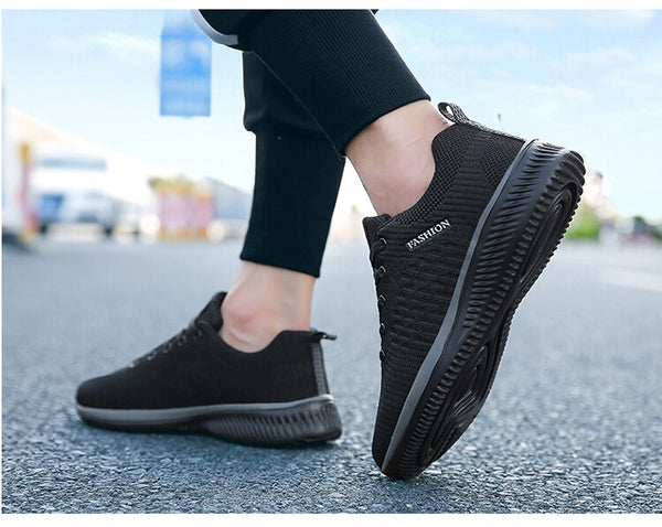 JINTOHO Unisex Breathable Men Running Shoes  Sport  Male Black Athletic Sneakers