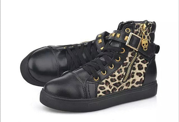 Canvas shoes  women shoes fashion zipper wedge High top solid color white