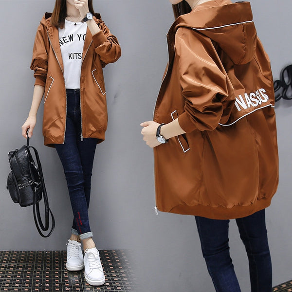 Fashion Long Trench Coats For Women  Spring Autumn Windbreaker Outerwear