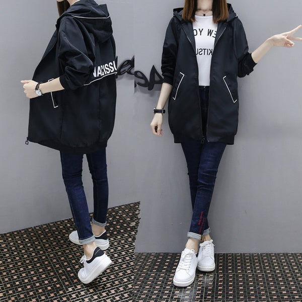 Fashion Long Trench Coats For Women  Spring Autumn Windbreaker Outerwear
