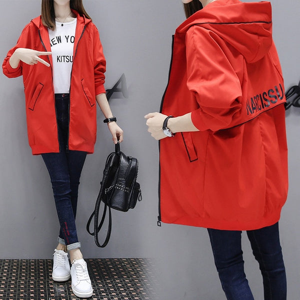 Fashion Long Trench Coats For Women  Spring Autumn Windbreaker Outerwear