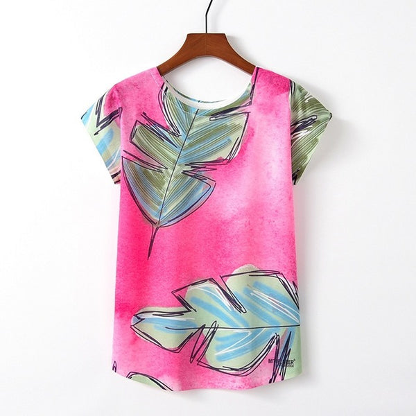 Summer Autumn Women Cute Style Bird Print Loose