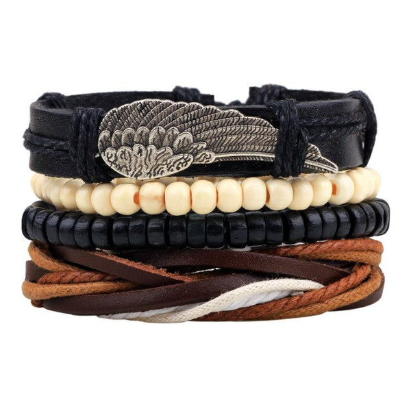 Leather  Men/Women  Multi-layer