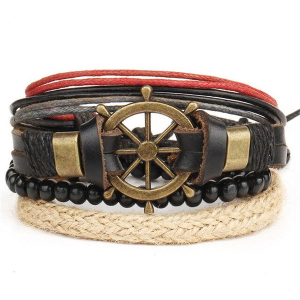 Leather  Men/Women  Multi-layer