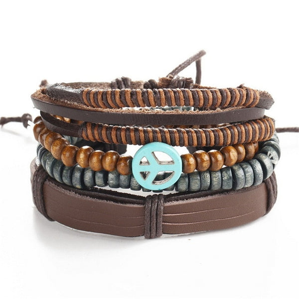 Leather  Men/Women  Multi-layer