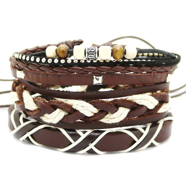 Leather  Men/Women  Multi-layer