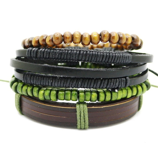 Leather  Men/Women  Multi-layer