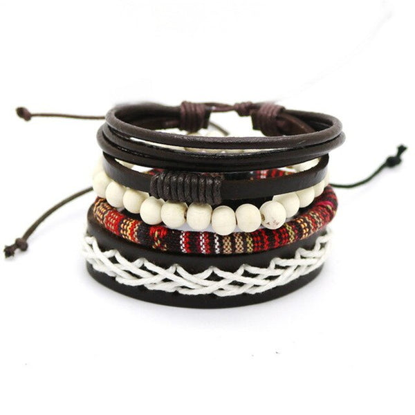 Leather  Men/Women  Multi-layer