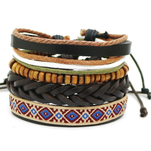 Leather  Men/Women  Multi-layer