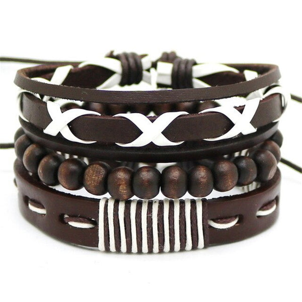 Leather  Men/Women  Multi-layer