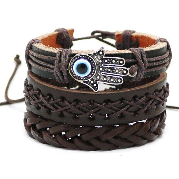Leather  Men/Women  Multi-layer