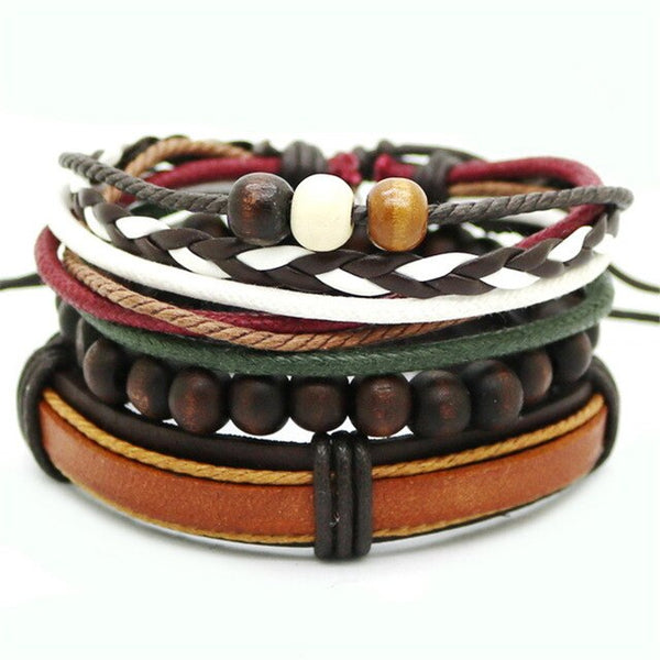 Leather  Men/Women  Multi-layer