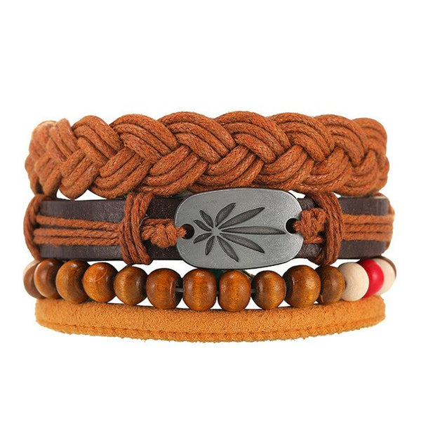 Leather  Men/Women  Multi-layer