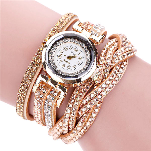 Women Girls Watch Braceket Quartz 2 In 1