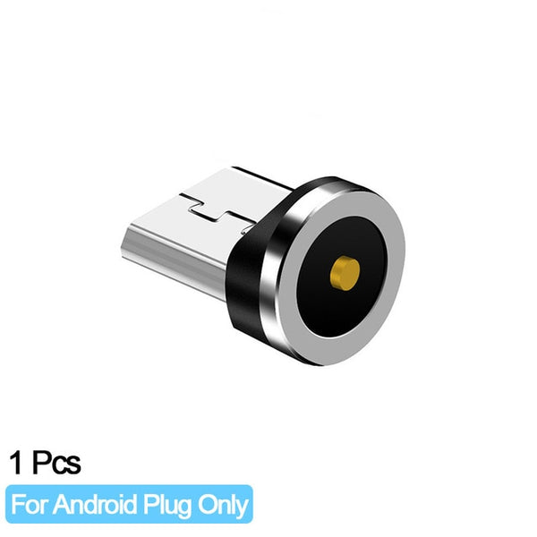 LED Glow Flowing Magnetic Charger Cable Luminous Lighting Fast Charging Micro USB Type C