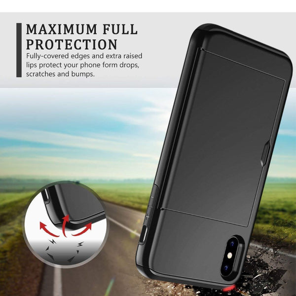 Business Phone Cases For iPhone 11 XI X XS Max XR  With Pocket Cover for iPhone 7 8 Plus 6 6s